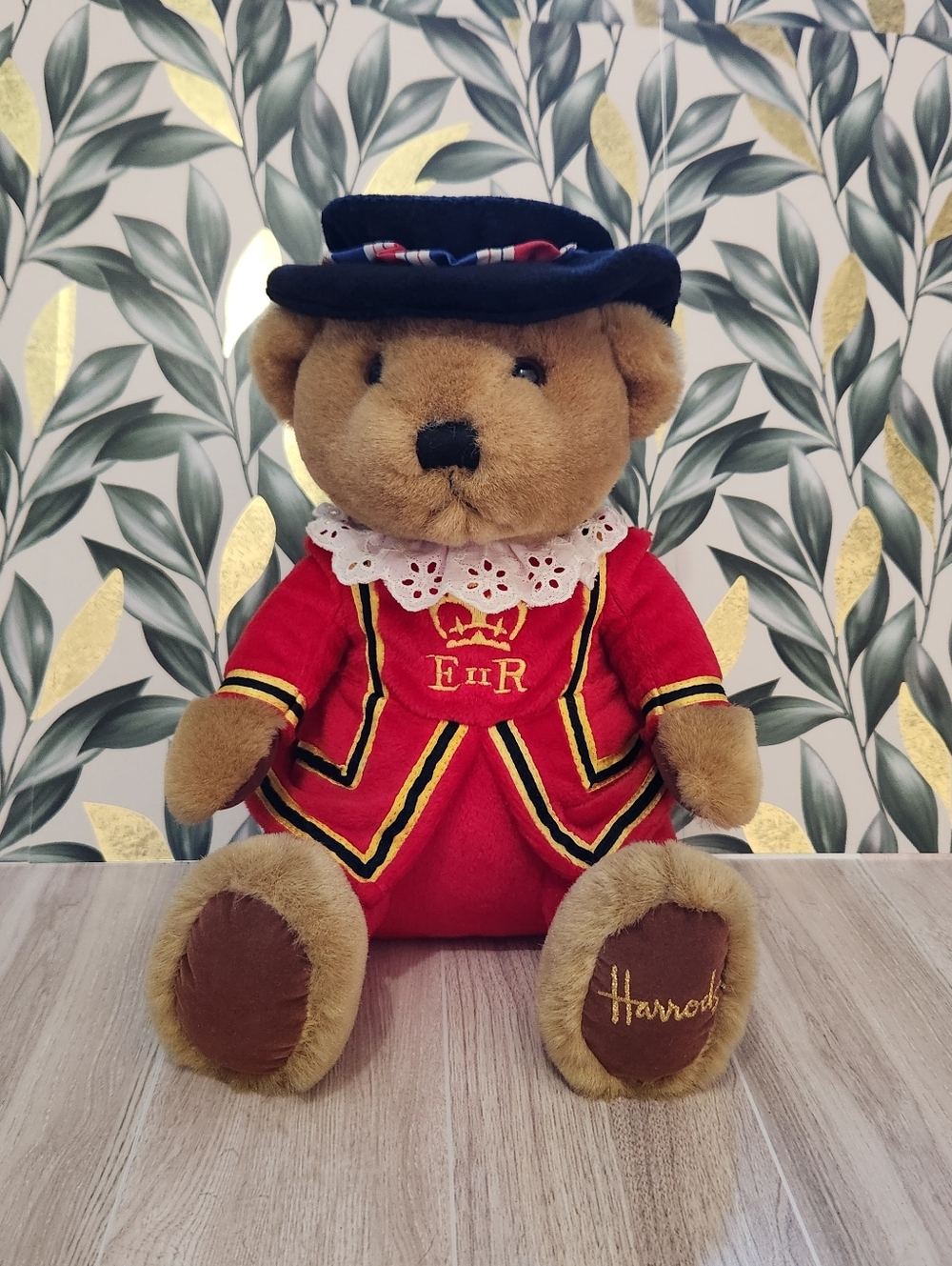 Authentic Harrods London Guard Teddy Bear 11" Plush Royal Guardsman Foot Logo